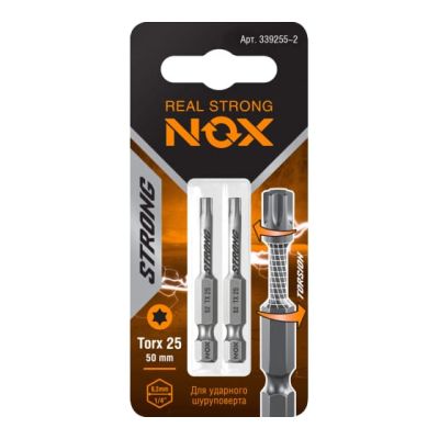 Бита TX-25-50 E 6,3 torsion "NOX STRONG" 339255 в Рыбинске