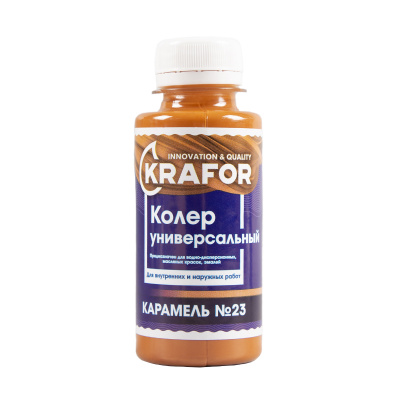 Колер универсальный №23 карамель 100мл (6/108) "Krafor" в Рыбинске