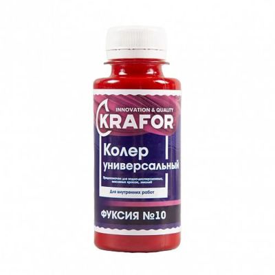 Колер универсальный №10 фуксия 100мл (6/108) "Krafor" в Рыбинске