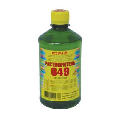 Растворитель 649 0,5л (25) (ПЭТ) Ясхим Новгород в Рыбинске