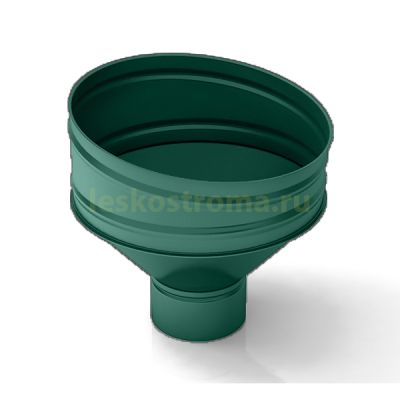 Воронка 100 оцинкованная 0.50 (RAL 6005) в Рыбинске