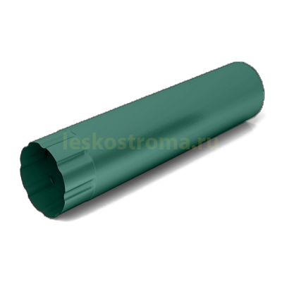 Труба водосточная 100х1000 оцинкованная 0.50 (RAL 6005) в Рыбинске