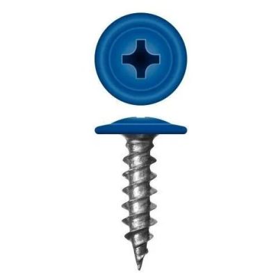 Саморез с прессшайбой острый 4,2*16 RAL (5005) ярко-синий в Рыбинске