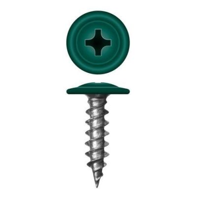 Саморез с прессшайбой острый 4,2*25 RAL (6005) темно зеленый в Рыбинске