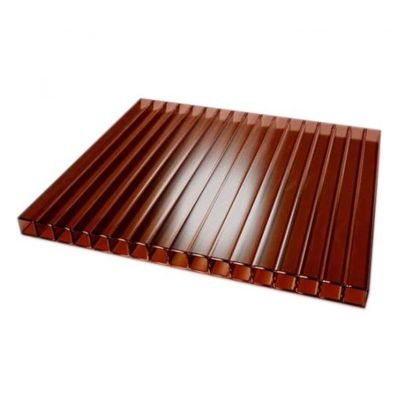 Сотовый поликарбонат UltraPlast 6х2100х6000 (коричневый) в Рыбинске