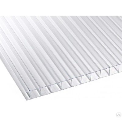Сотовый поликарбонат UltraPlast 6х2100х6000 (прозрачный) в Рыбинске